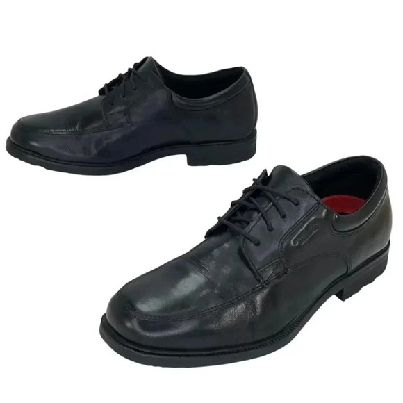 Rockport Essential Black Leather Cushioned Mens Oxfords Size 7M main image 5